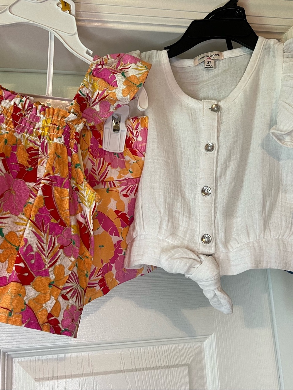 Toddler Girls Bundle (2) Short Sets. Nanette Lepore and Copper Key.